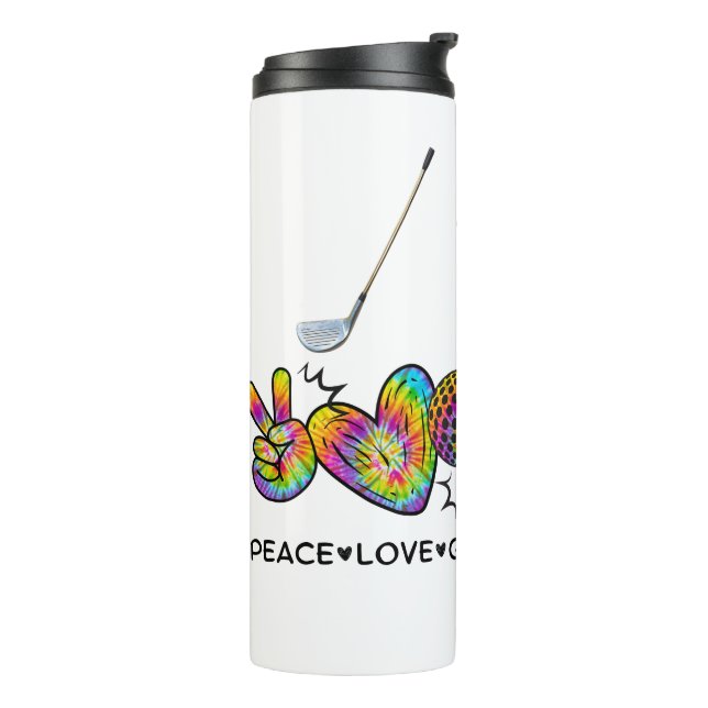 Termo Peace Love Golf Tie-Dye (Rotado hacia la izquierda)