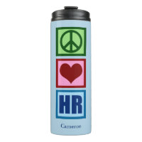 Peace Love HR Recursos humanos personalizados Azul