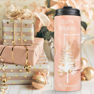 Termo Peach 6 Photo Template White Christmas Tree