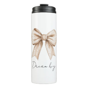 Termo Peach White Bow