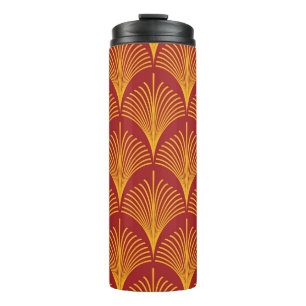 Termo Peacock Oro Rojo: Art Deco.