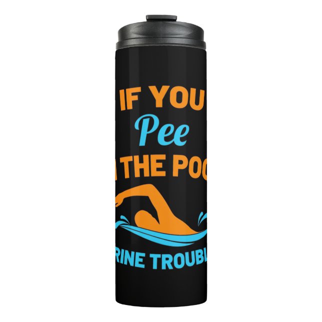 Termo Pee De Nadador En La Piscina (Anverso)