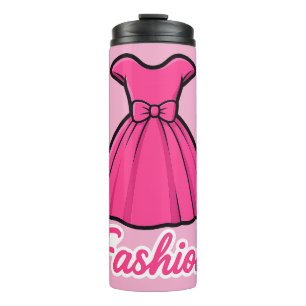 Termo Pegatina de vestido de moda rosa