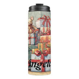 Termo Película festiva de regalos navideños