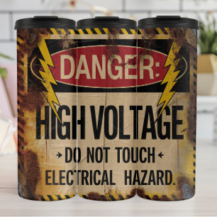 Termo Peligro: alto voltaje, peligro eléctrico
