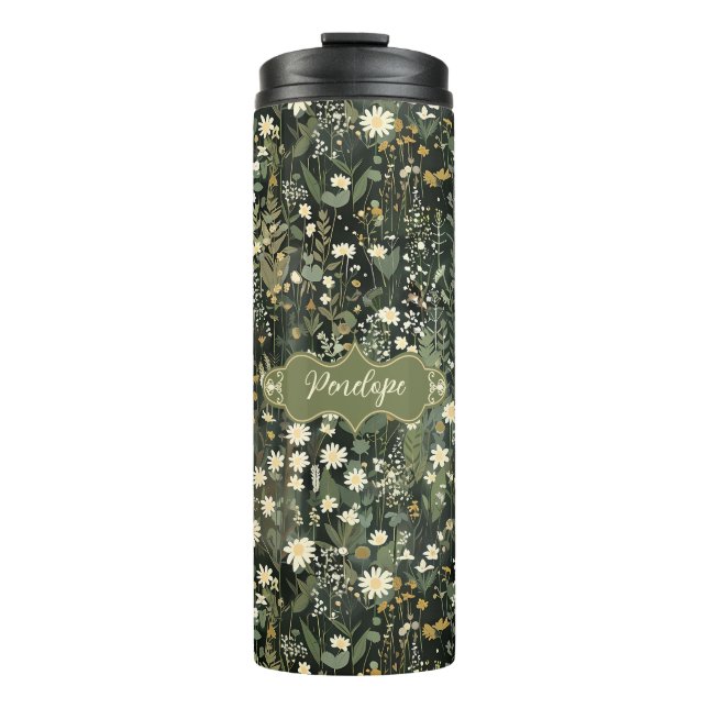 Termo Penelope Dark Daisy Floral (Anverso)