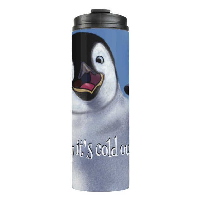 Termo Penguin de invierno (Anverso)
