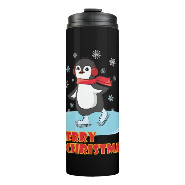 Termo Penguin de invierno dulce navideño (Anverso)
