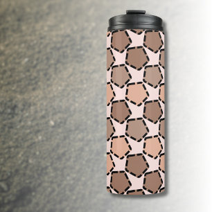 Termo Pentágonos Marrones Simétricos con Bordes Disconti