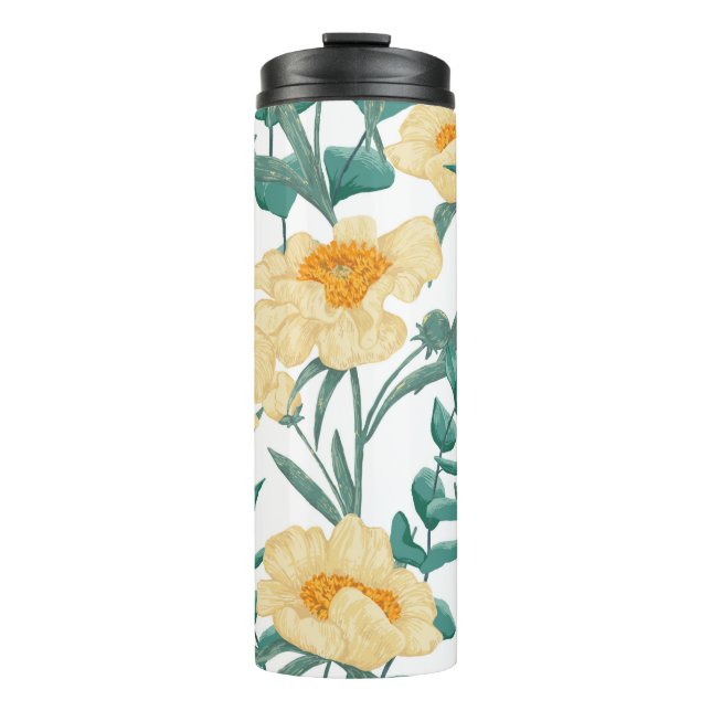 Termo Peony Claire de Lune presenta un patrón impecable. (Anverso)