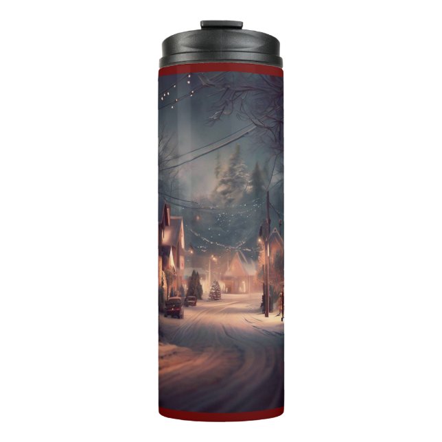 Termo Pequeña ciudad 3 navidades (Anverso)