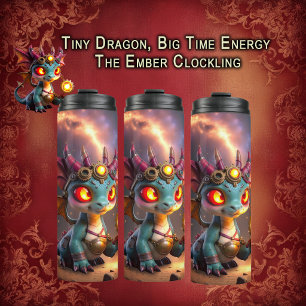 Termo Pequeño Dragón, Gran Energía – El Ember Clockling