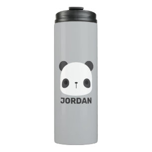 Termo Pequeño oso oso panda con nombre personalizado