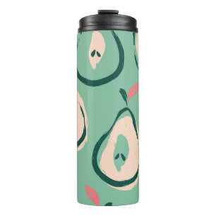 Termo Peras de verano: patrón de fruta fresca.