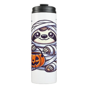 Termo Perezoso Halloween Momia Niños Mujeres Hombres Per
