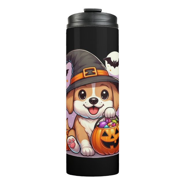 Termo Perrito de Halloween adorable (Anverso)