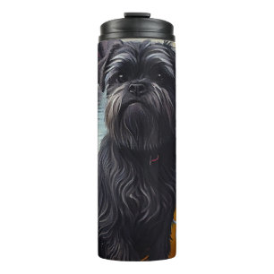 Termo Perro Affenpinscher en un pádel: una aventura escé