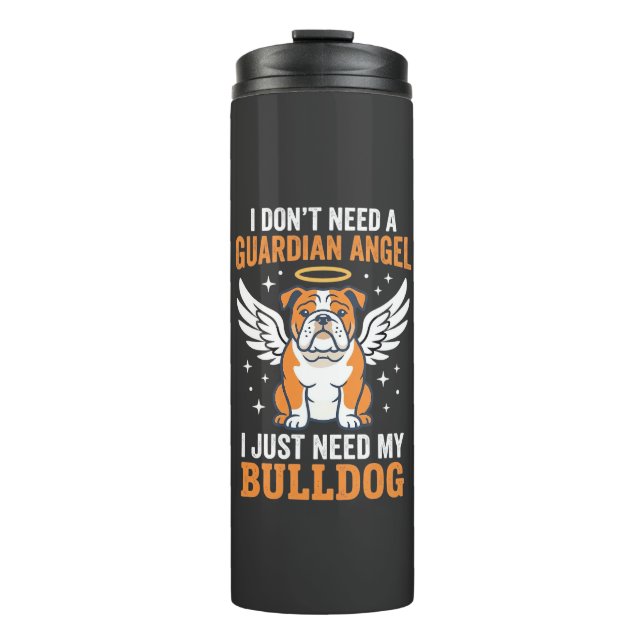 Termo Perro Ángel de la Guarda Bulldog (Anverso)