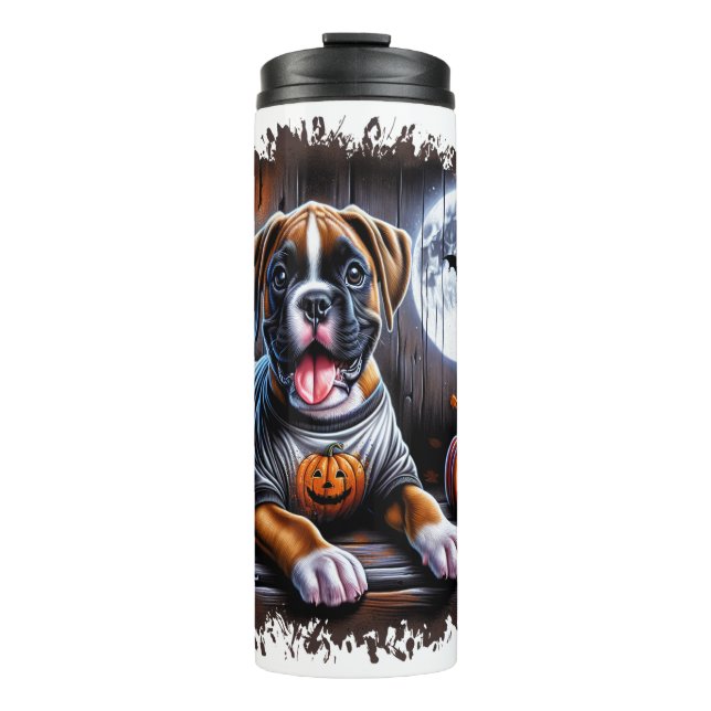 Termo Perro Boxer Halloween (Anverso)