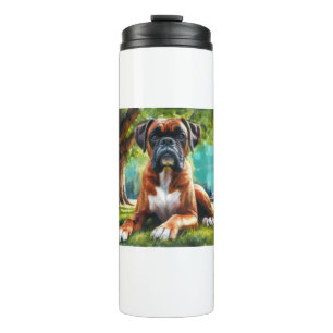 Termo Perro Boxer 🐾 Saltos de malla y mareas de cola
