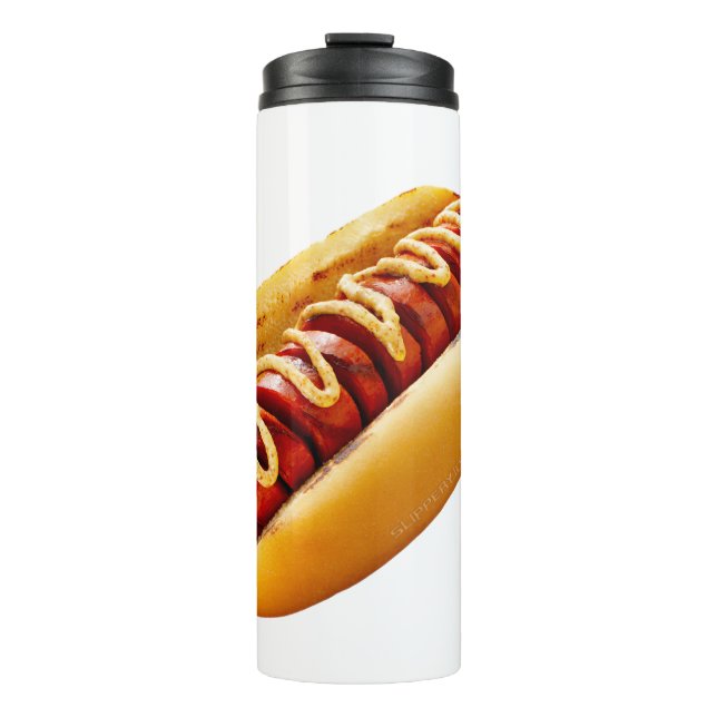 Termo perro caliente de SlipperyJoe's con vibra de BBQ d (Anverso)