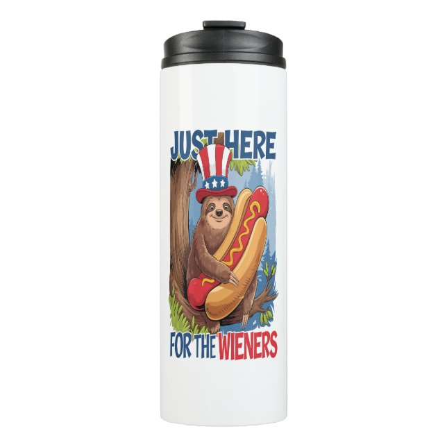 Termo Perro Caliente Sloth Barbacoa 4 de Julio (Anverso)