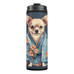 Termo Perro Chihuahua Cute En Illustr De Kimono Robe Jap