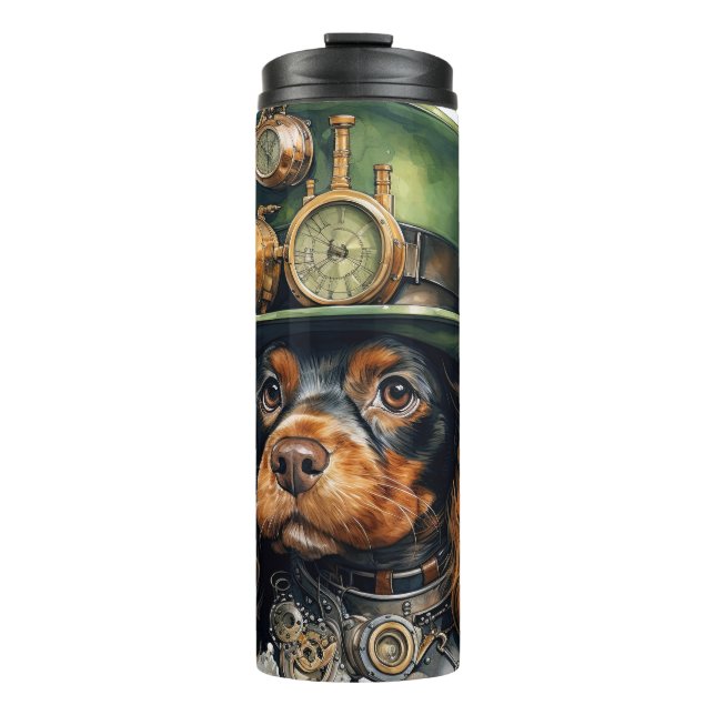 Termo Perro Cocker Spaniel Steampunk (Anverso)
