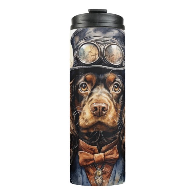 Termo Perro Cocker Spaniel Steampunk (Anverso)