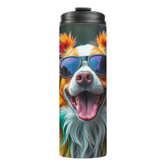 Termo Perro Colorido Arte Pop Splash