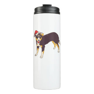 Termo Perro con Sombrero Santa - Navidades divertidos