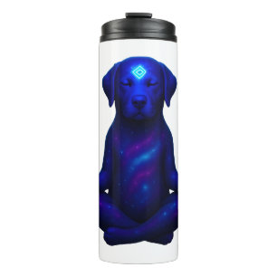 Termo Perro Cósmico Meditando con Tercer Ojo Brillante H