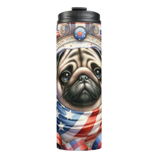 Termo Perro Cute Pug (Anverso)