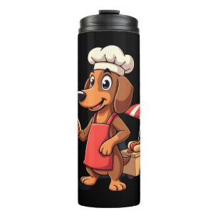 Termo Perro Dachshund Divertido Salchicha Sandwich Hotdo