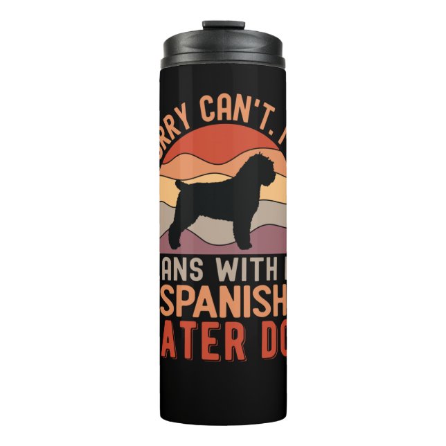 Termo Perro de agua español gracioso (Anverso)