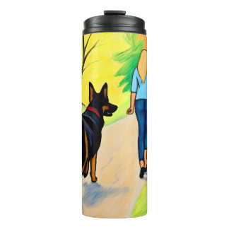 Termo Perro de arte térmico Tumbler canino
