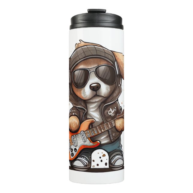 Termo Perro de cachorro de rollo (seis) (Anverso)