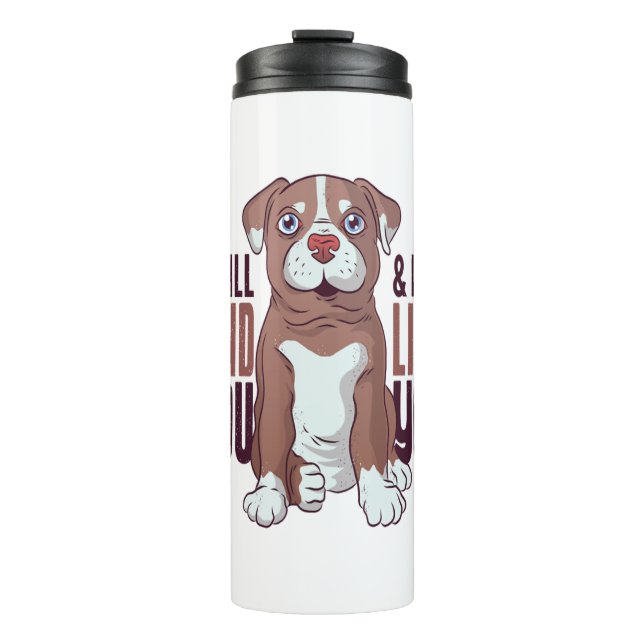 Termo Perro de cachorro de un pozo norteamericano (Anverso)
