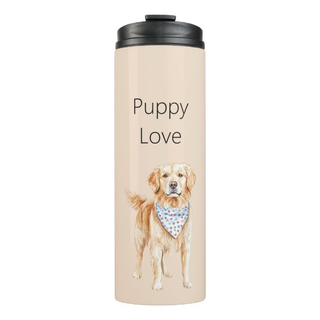 Termo Perro de Crema Amor de Cachorro (Anverso)