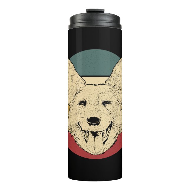 Termo Perro de ganado retro australiano (Anverso)
