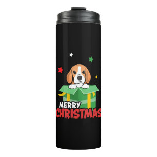 Termo Perro de Santa Beagle Amantes de Navidad Navidad