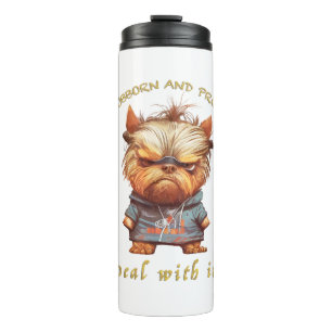 Termo Perro de Yorkshire Traucaba Con Ti Amorable