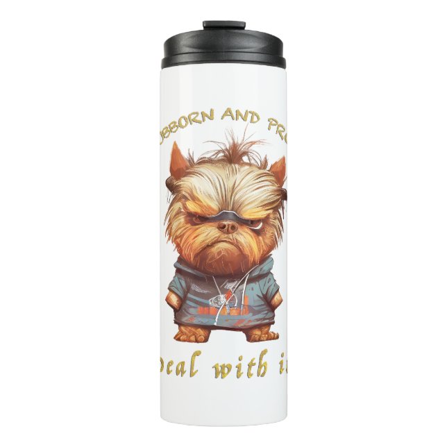 Termo Perro de Yorkshire Traucaba Con Ti Amorable (Anverso)