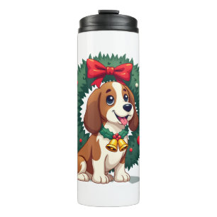 Termo Perro del Jingle Bells de Basset Hound
