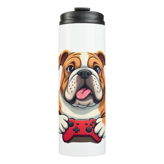 Termo Perro Juega Videojuegos  (6) (Anverso)