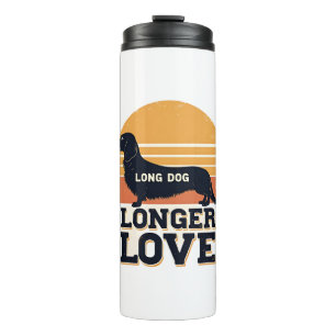 Termo Perro Largo Amor Más Largo Dachshund Vintage Atard