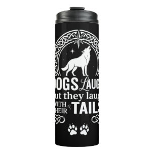 Termo Perro lindo Silueta Regalo para amantes de las mas