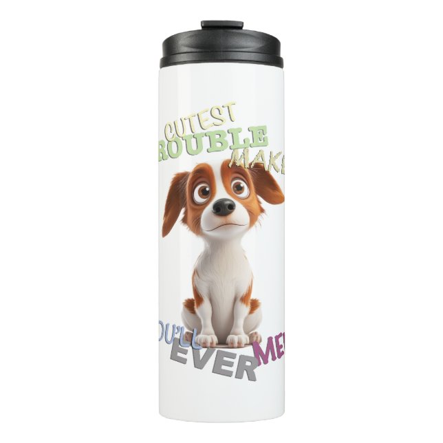 Termo Perro Mascota Menor problema hacedor adorable grac (Anverso)