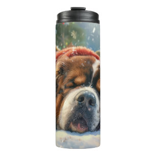 Termo Perro Mastín Tibetano Navidad Festiva