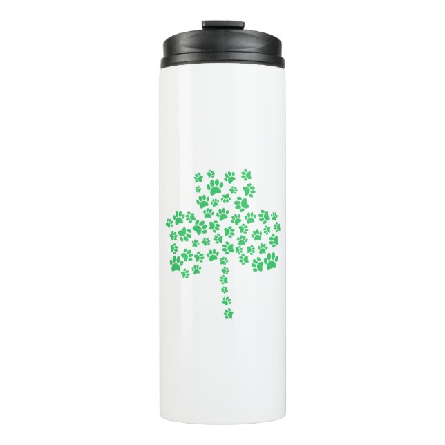 Termo Perro Paw Imprimir Shamrock (Anverso)